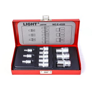 جعبه بکس 11 پارچه E لایت 1/2 و 1/4 و 3/8 درایو مدل LIGHT E 4320