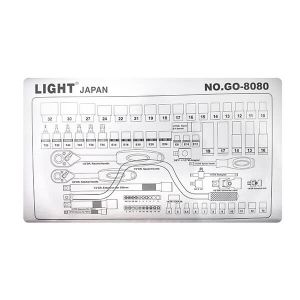 جعبه بکس 80 پارچه ۱/۲ ، ۱/۴ ، ۳/۸ درایو لایت مدل LIGHT GO 8080